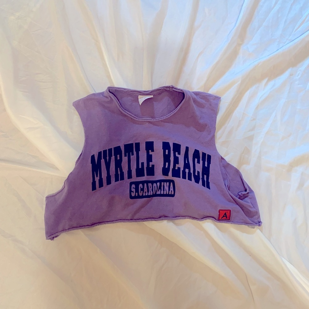 Vintage Myrtle Beach, SC crop top 🌊